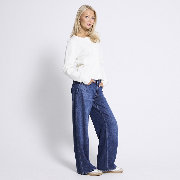 Basic knit cardigan "Audrey" Off white